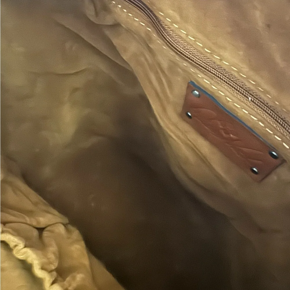 NWT Patricia Nash Brindisi Bucket Leather Bag Crossbody Purse Cognac Distressed - Picture 9 of 15